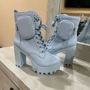 Baby Blue Platform Heels